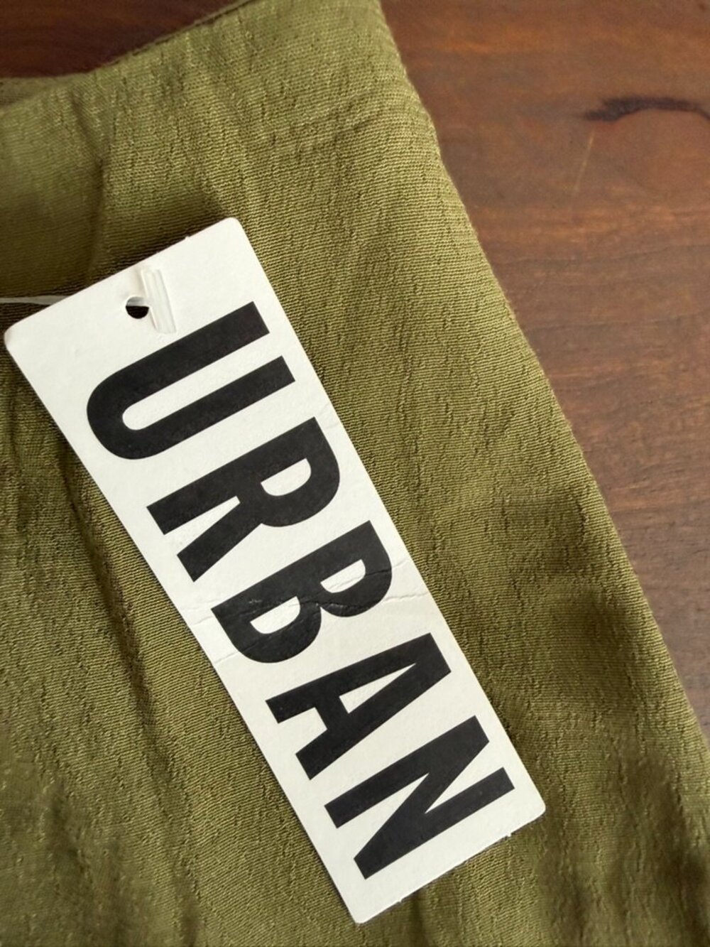 $79 Retail Urban Outfitters Olive Green Button Front Midi Skirt Linen Viscose - Picture 4 of 12